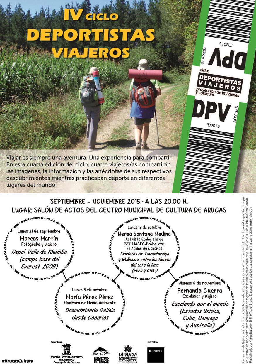 Cartel anunciador de la actividad